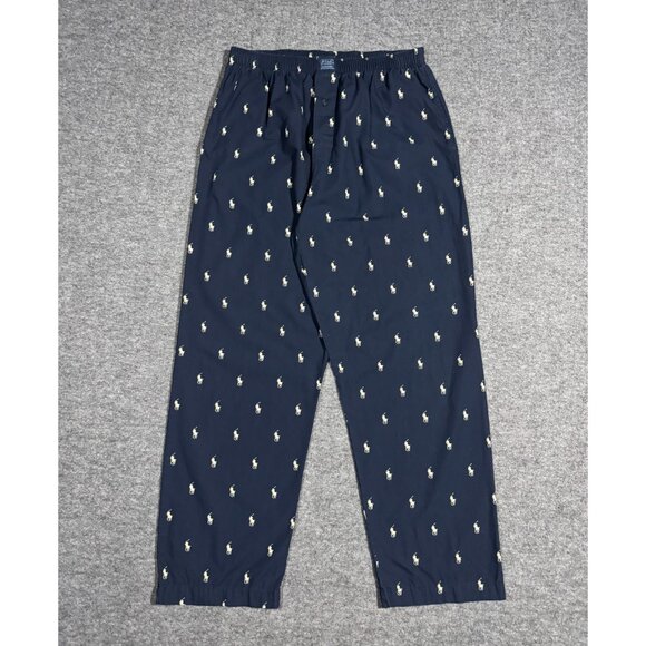 Polo Ralph Lauren Sleepwear Pants - Mens L - All Over Pony Print Pajama Lounge - Picture 1 of 7